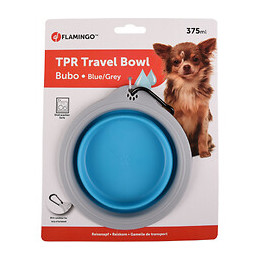 Gamelle De Transport Bubo 375 Ml. Pour Chien. Couleur Bleu/ Gris. - Flamingo Pet Products - Fl-520310
