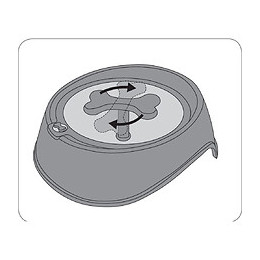 Gamelle Osto Anti -glouton Noir. Ø 15.5 Cm 650 Ml Pour Chien. - Flamingo Pet Products - Fl-519737