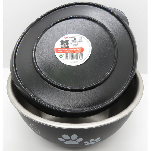 Ecuelle Kena Avec Couvercle. Ø17.5 Cm. 1250 Ml. Pour Chien - Flamingo Pet Products - Fl-520530