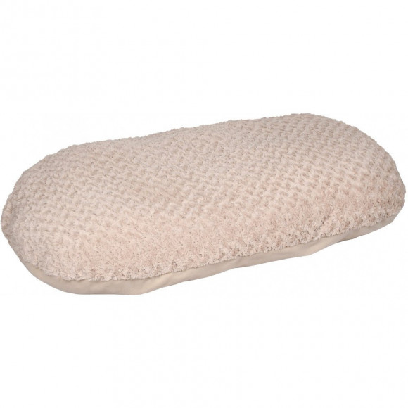 Coussin Cuddly Beige, Ovale, Polaire. 120 X 74 X 12 Cm. Pour Chien. - Flamingo Pet Products - Fl-520331