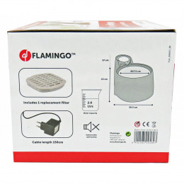 Fontaine À Eau Bellagio 2 Litres.  Pour Chiens Et Chats. Couleur Vert. - Flamingo Pet Products - Fl-518215