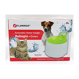 Fontaine À Eau Bellagio 2 Litres.  Pour Chiens Et Chats. Couleur Vert. - Flamingo Pet Products - Fl-518215