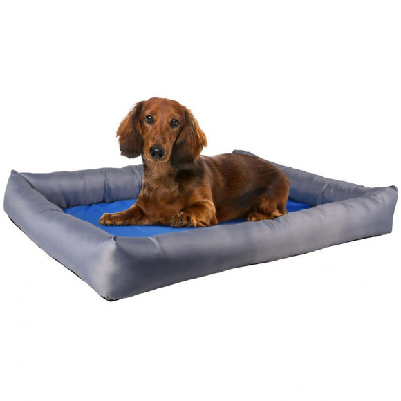 Coussin Rafraîchissant Fresk. Taille M. 60 X 50 X 8.5 Cm. Bleu/gris. Pour Chien. - Flamingo Pet Products - Fl-519544