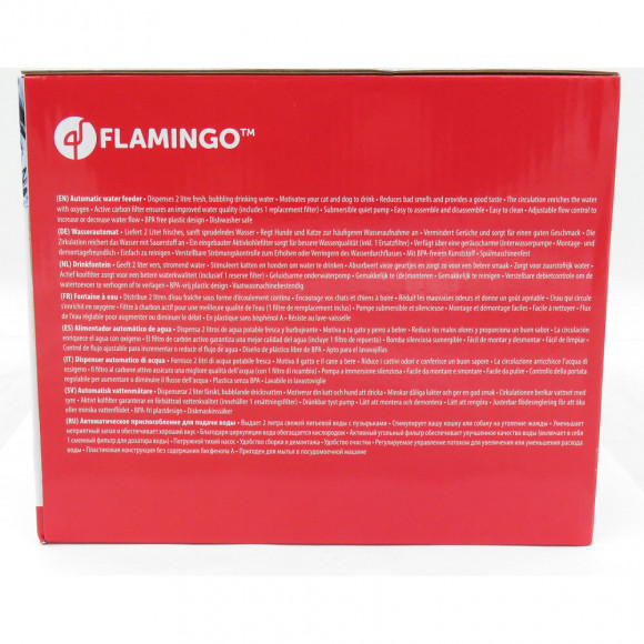 Fontaine À Eau Bellagio 2 Litres.  Pour Chiens Et Chats. Couleur Bleu. - Flamingo Pet Products - Fl-518217