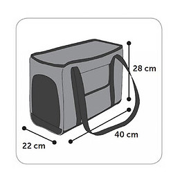Sac De Transport Adile.  40 X 22 X 28 Cm. Pour Chien. - Flamingo Pet Products - Fl-518116