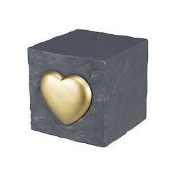 Pierre Commémorative Cube Avec Cœur. Cube 11 X 11 X 11 Cm. - Trixie - Tr-38415
