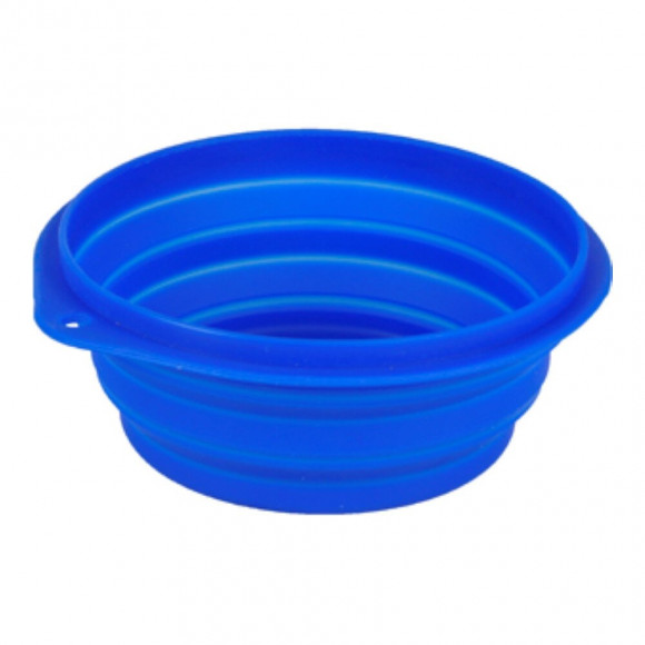 Ecuelle De Voyage Falda Bleu Pour Chien. 1 Litre. Ø 18 Cm - Flamingo Pet Products - Fl-44039
