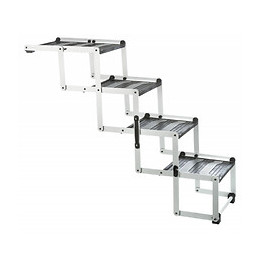 Rampe De 4 Marches Pliantes, En Aluminium/tpr Pour Chiens - Trixie - Tr-39378