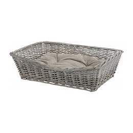 Corbeille 80 X 58 Cm En Osier Avec Coussin   Chien - Trixie - Tr-28094