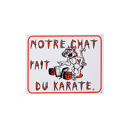 Panneau Portail Chat Karaté. Chat. - Flamingo Pet Products - Fl-503097
