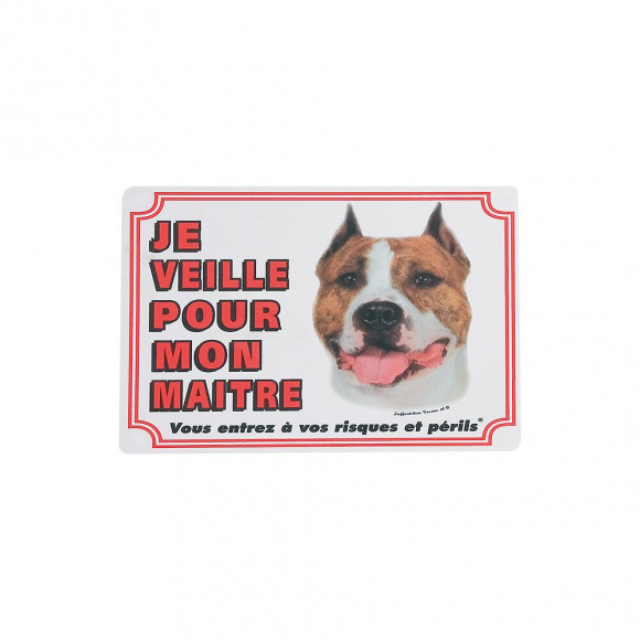 Panneau Portail American Staffordshire Terrier. Chien. - Flamingo Pet Products - Fl-507382