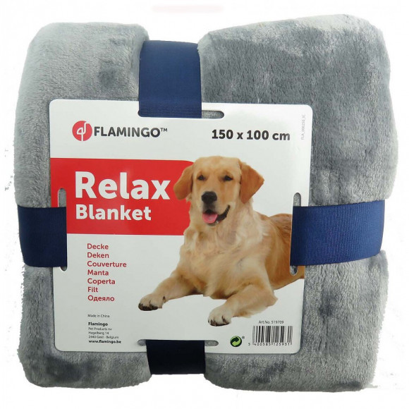 Couverture 150 X 100 Cm. Pour Chien. Couleur Grise - Flamingo Pet Products - Fl-519709