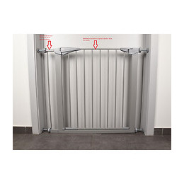 Extension Barriere De Sécurité Salus Gris 7 X 76 Cm. Pour Chien - Flamingo Pet Products - Fl-520026