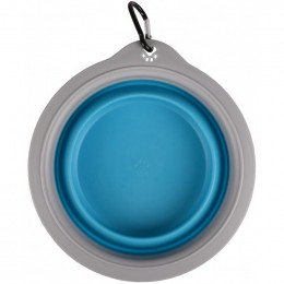 Gamelle De Transport Bubo 625 Ml. Pour Chien. Couleur Bleu/ Gris. - Flamingo Pet Products - Fl-520311