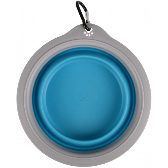 Gamelle De Transport Bubo 625 Ml. Pour Chien. Couleur Bleu/ Gris. - Flamingo Pet Products - Fl-520311