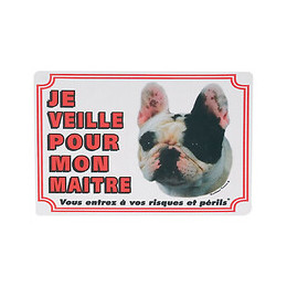 Panneau Portail Bouledogue Français. Chien. - Flamingo Pet Products - Fl-507392