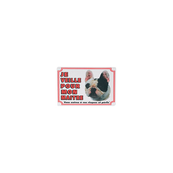 Panneau Portail Bouledogue Français. Chien. - Flamingo Pet Products - Fl-507392