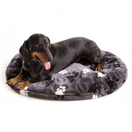 Coussin Ovale Gris. Taille 50 X 40 X 4 Cm. Pour Chien. - Flamingo Pet Products - Fl-61196