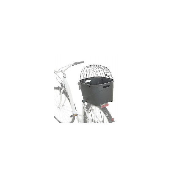 Panier Vélo Pour Porte-bagages. Dimensions: 36 × 47 × 46 Cm. Pour Chien Max: 6 Kg. Coloris: Gris - Trixie - Tr-13115