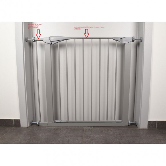 Extension Barriere De Sécurité Salus Gris 7 X 76 Cm. Pour Chien - Flamingo Pet Products - Fl-520026