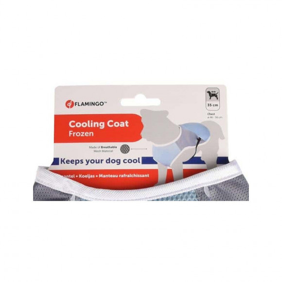 Manteau Rafraîchissant Frozen Gris. Longueur 35 Cm. Ø 46-56 Cm. Pour Chiens. - Flamingo Pet Products - Fl-519547