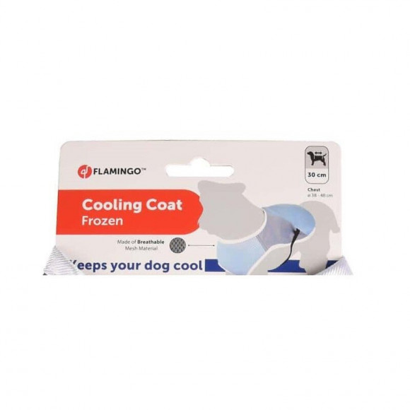 Manteau Rafraîchissant Frozen Gris. Longueur 30 Cm. Ø 38-48 Cm. Pour Chiens. - Flamingo Pet Products - Fl-519546