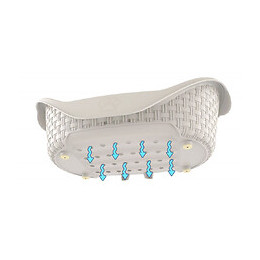 Panier Aspect Rotin 75 X 55 X 26 Cm H Pour Chien Gamme Nido. Couleur Gris Clair - Bama Pet - Fl-517631