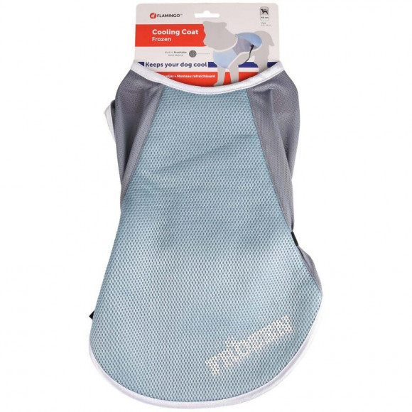 Manteau Rafraîchissant Frozen Gris. Longueur 40 Cm. Ø 50-64 Cm. Pour Chiens. - Flamingo Pet Products - Fl-519548