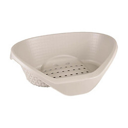 Corbeille Aspect Rotin 60 X 44 X 21 Cm H Pour Chien Gamme Nido. Couleur Gris Clair - Bama Pet - Fl-517630