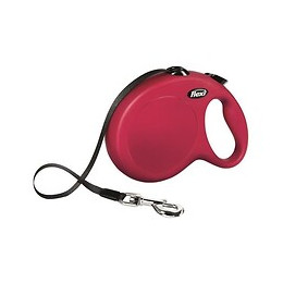 Kerbl Laisse-sangle Flexi Newclassic L - Longueur : 8 M - Poids Max : 50 Kg - Rouge - Pour Chien