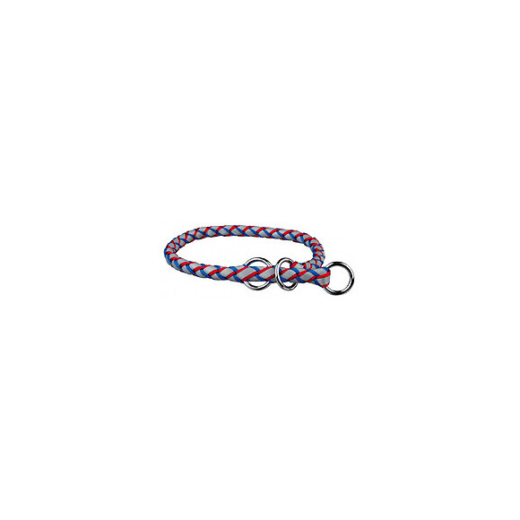 Collier Cavo. L-xl 52-60 Cm Ø18 Mm Semi Étrangleur Bleu-rouge - Trixie - Tr-13642
