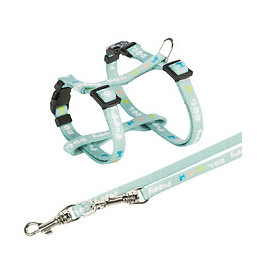 Harnais Junior Pour Chiot Avec Laisse. Dimensions: 23-34 Cm/8 Mm. Couleur Vert. - Trixie - Tr-15345