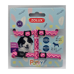 Harnais Xs Puppy Pixie. 8 Mm. 18 À 29 Cm. Couleur Rose. Pour Chiots - Zolux - Zo-466743ros