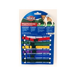 6 Colliers S-m  17 À 25 Cm X 10 Mm Pour Chiot. Couleurs Différentes - Trixie - Tr-15551