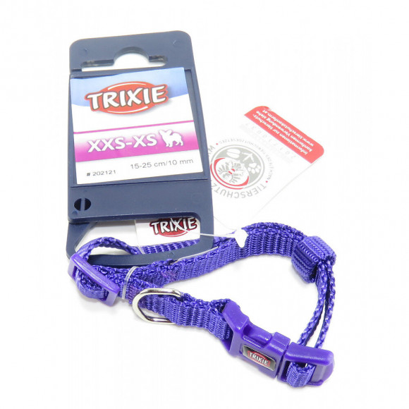 Collier Premium Taille Xxs - Xs . 15-25 Cm. Couleur Violet.  Pour Chien. - Trixie - Tr-202121