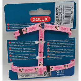 Harnais Xs Puppy Mascotte. 8 Mm. 18 À 29 Cm. Couleur Rose. Pour Chiots - Zolux - Zo-466737ros