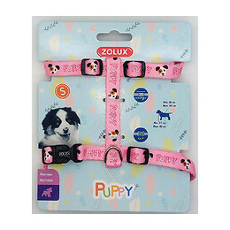 Harnais S Puppy Mascotte. 13 Mm. 27 À 42 Cm. Couleur Rose. Pour Chiots - Zolux - Zo-466740ros