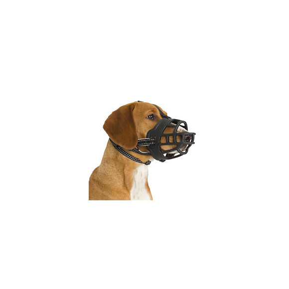 Muselière Muzzle Flex, En Silicone. Taille: L. Pour Chien Type Berger Allemand, Labrador Retriever - Trixie - Tr-17614