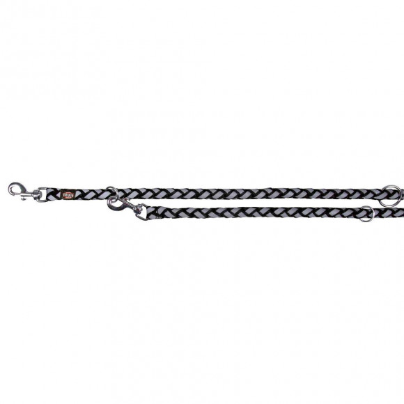 Laisse Réglable Cavo Reflect Noir. Taille L-xl. 2 Mètres Ø18mm. Pour Chien - Trixie - Tr-135901