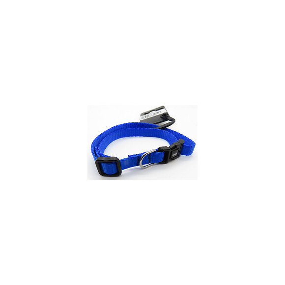 Collier Nylon . Taille 25 - 35  Cm . 10 Mm . Couleur Bleu. Pour Chien. - Zolux - Zo-463800bl