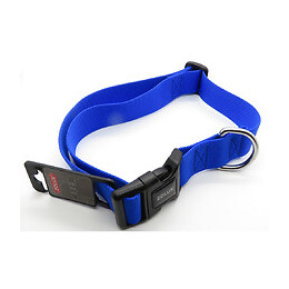 Collier Nylon . Taille 50 - 80  Cm . 40 Mm . Couleur Bleu. Pour Chien. - Zolux - Zo-463670bl
