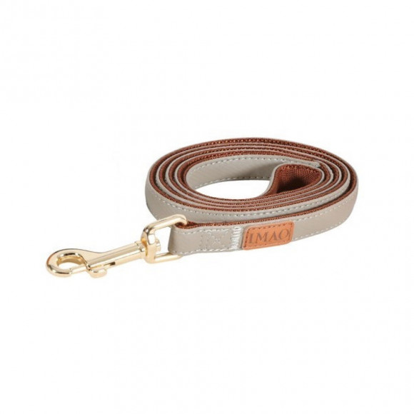 Laisse Imao Mayfair. 20 Mm. X 1.2 Mètre. Couleur Taupe. Pour Chien. - Zolux - Zo-466766tau