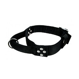 Collier Nylon Avec Poignée T 65. Noir Pour Chien. - Zolux - Zo-463681n