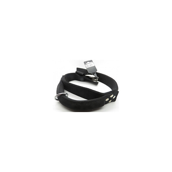 Collier Nylon Avec Poignée T 65. Noir Pour Chien. - Zolux - Zo-463681n
