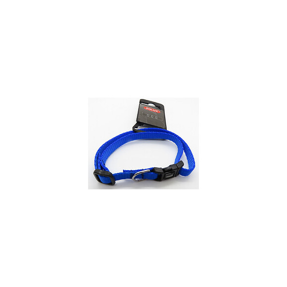 Collier Nylon . Taille 25 - 35  Cm . 10 Mm . Couleur Bleu. Pour Chien. - Zolux - Zo-463800bl