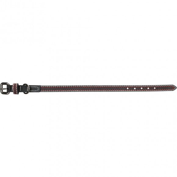 Collier Cuir. Taille  Xs -s.  Couleur Anthracite. Dimensions: 27-32 Cm/15 Mm. Pour Chien. - Trixie - Tr-17914