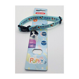 Collier Puppy Mascotte. 13 Mm. 25 À 39 Cm. Couleur Bleu. Pour Chiots - Zolux - Zo-466738ble