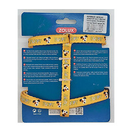 Harnais S Puppy Mascotte. 13 Mm. 27 À 42 Cm. Couleur Jaune. Pour Chiots - Zolux - Zo-466740jau