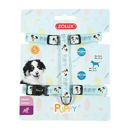 Harnais S Puppy Mascotte. 13 Mm. 27 À 42 Cm. Couleur Bleu. Pour Chiots - Zolux - Zo-466740ble