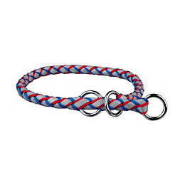 Collier Cavo. Taille L. 47-55 Cm Ø18 Mm. Semi Étrangleur  Bleu-rouge - Trixie - Tr-13632